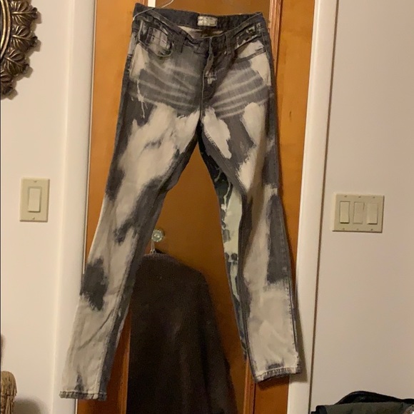 Free People Denim - Free people jeans. Gray and white. Very cool.